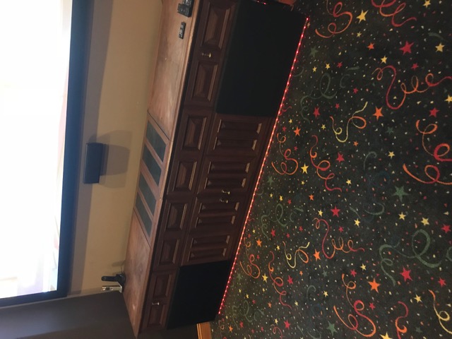 Home theater with surround sound and LED accent lighting in NJ